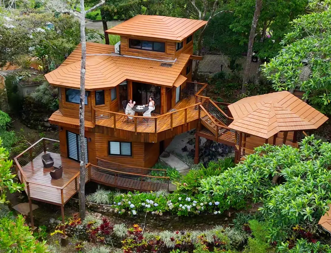 Luxury treehouse accommodations nestled in the cloud forest at Lucero
